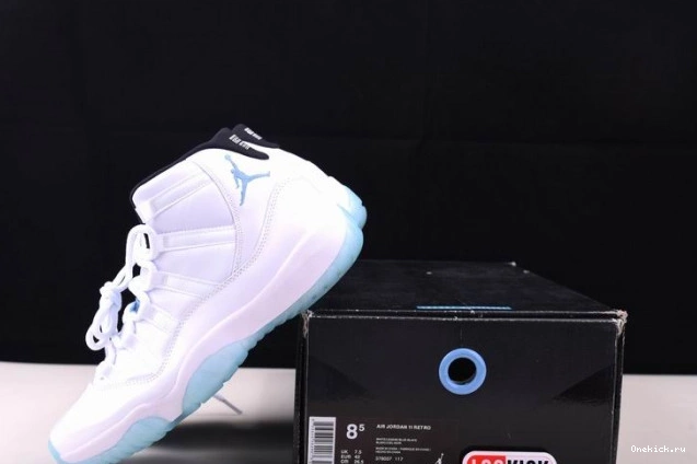 One Kick Jordan Blue 378037-117 11 Air (2014) Legend Retro 0731